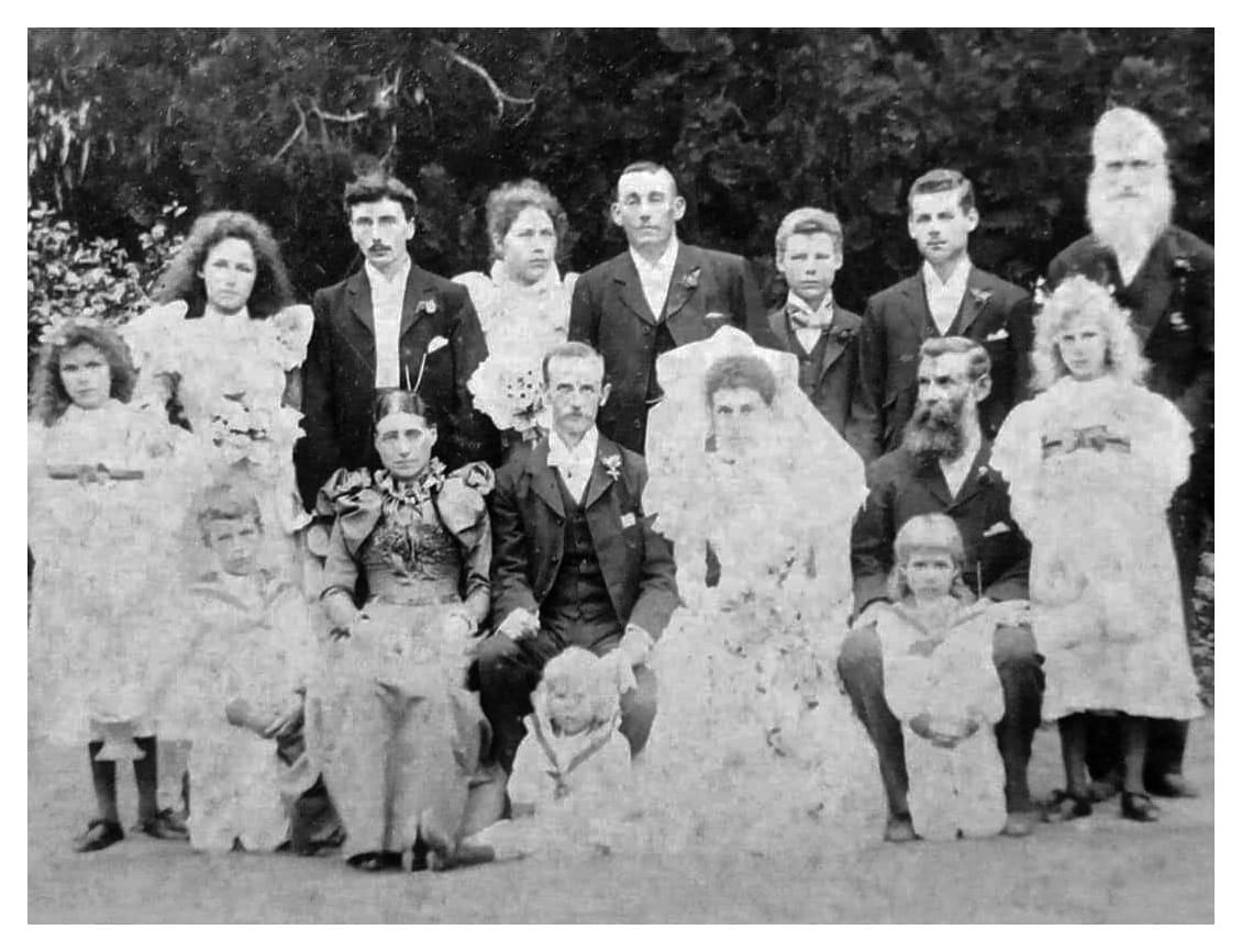 Family Wedding at Presdton Huse in 1898